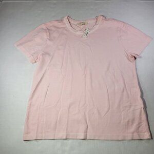 Madewell Womens Pink Cotton Perfect Crewneck T-Shirt Size XS